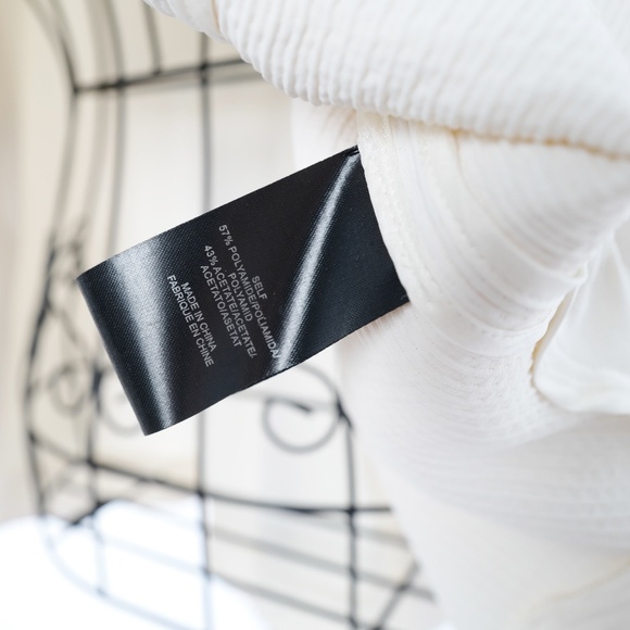 Tibi Asymmetrical Ivory Crop Top - Size XS - Picture 7 of 7